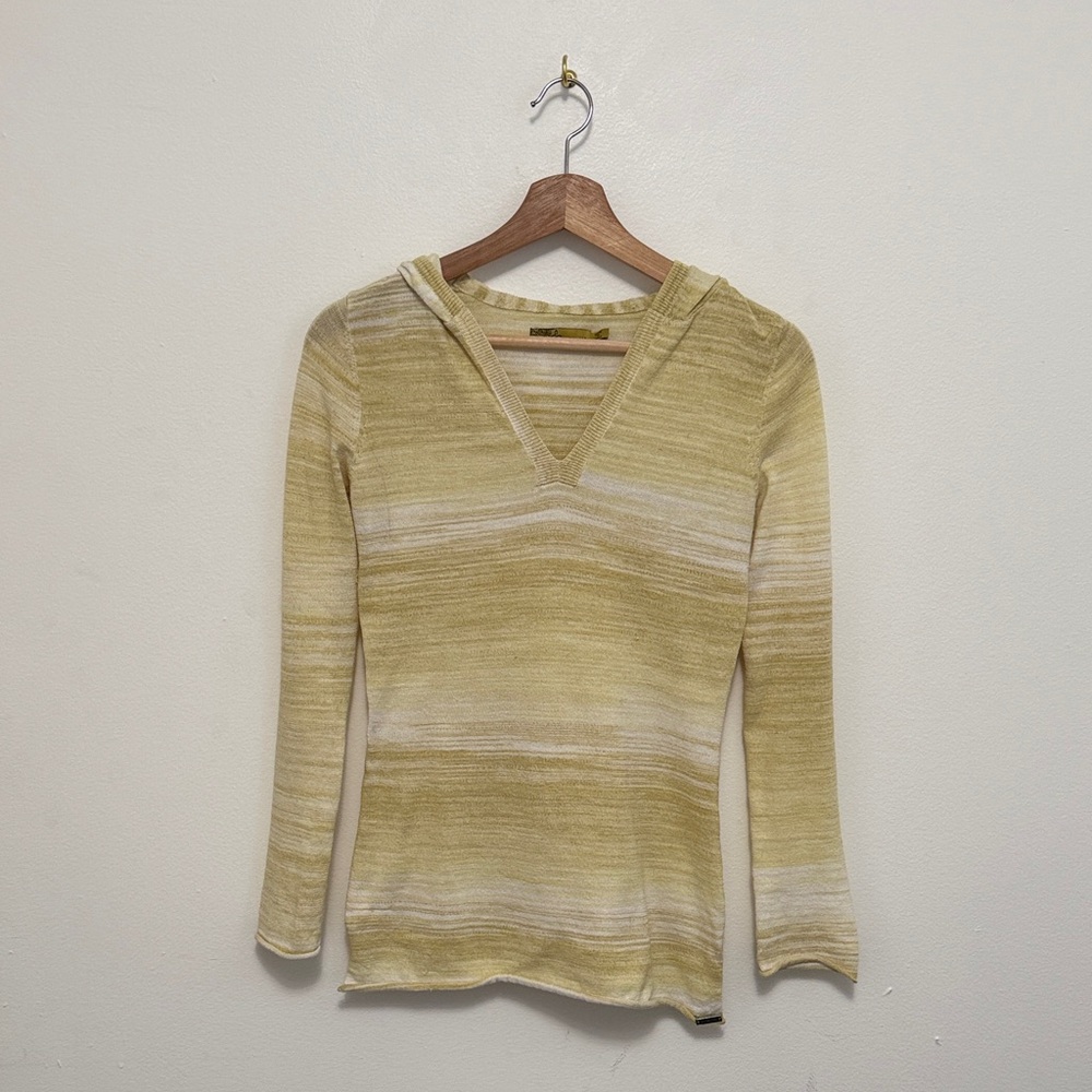 Prana Yellow Gemma Hooded Sweater